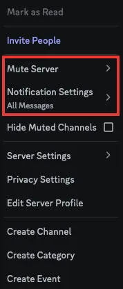 discord server notifications